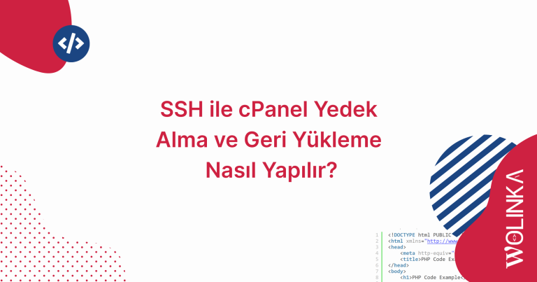 SSH cPanel Yedek Alma